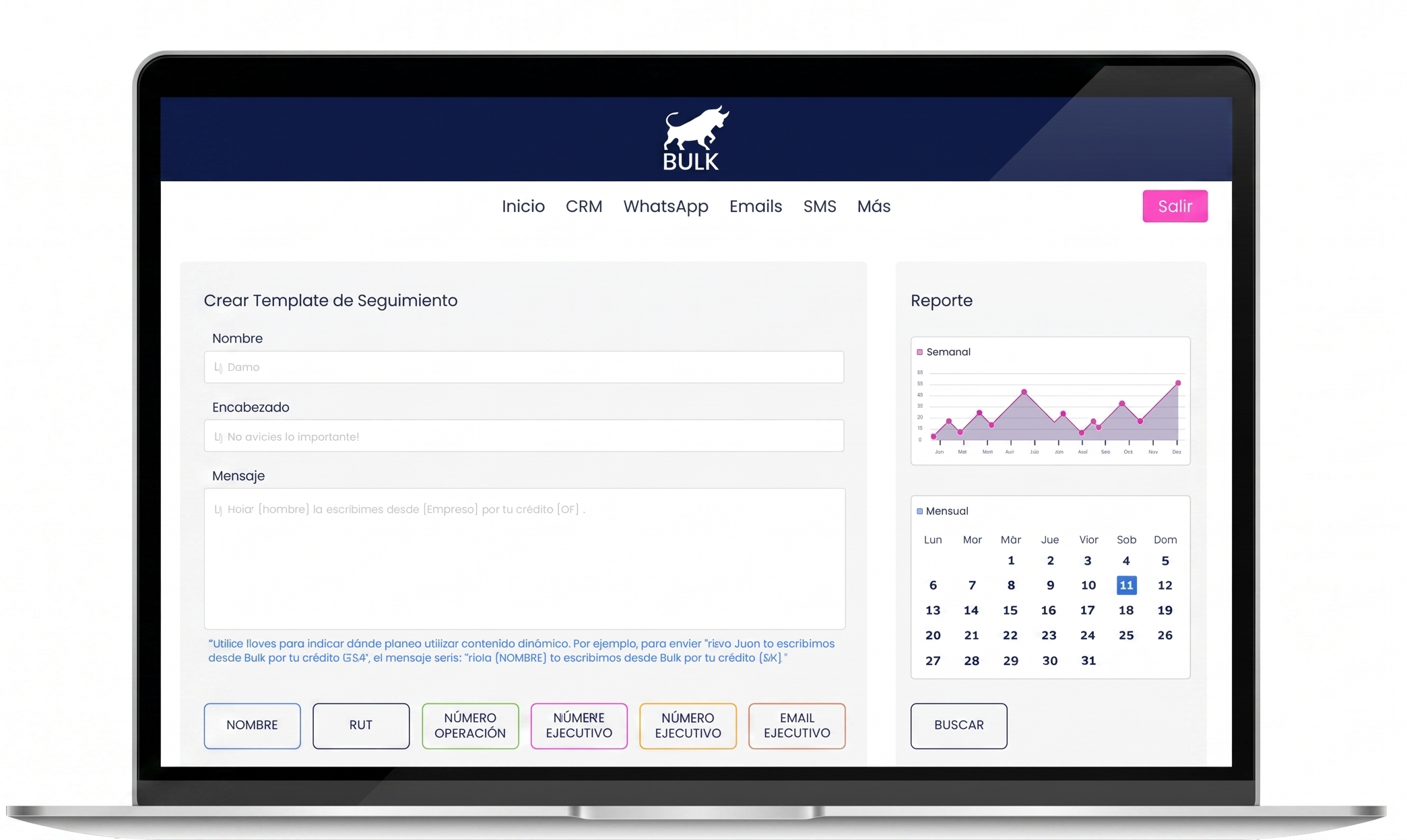 Plataforma Bulk en notebook: campañas de cobranza con clasificación automática por IA